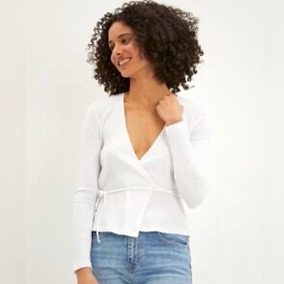 Frank & Oak Tops - NWT Frank and Oak Wrap Top Size S